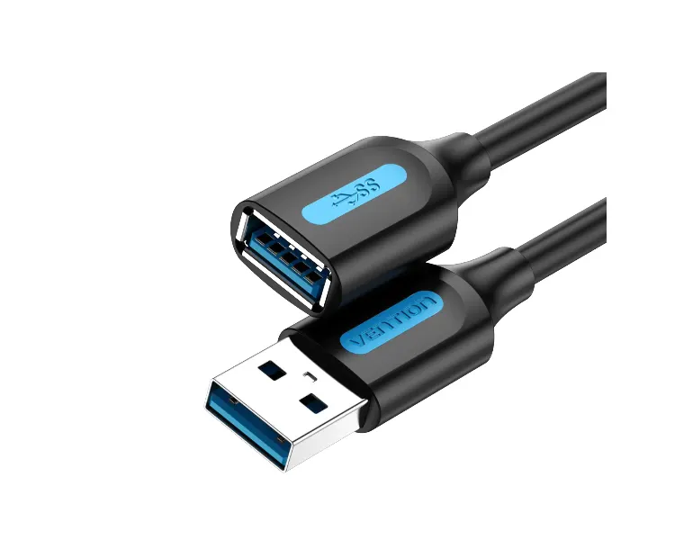 კაბელი Vention CBHBF USB 3.0 Extension Cable 1m Black